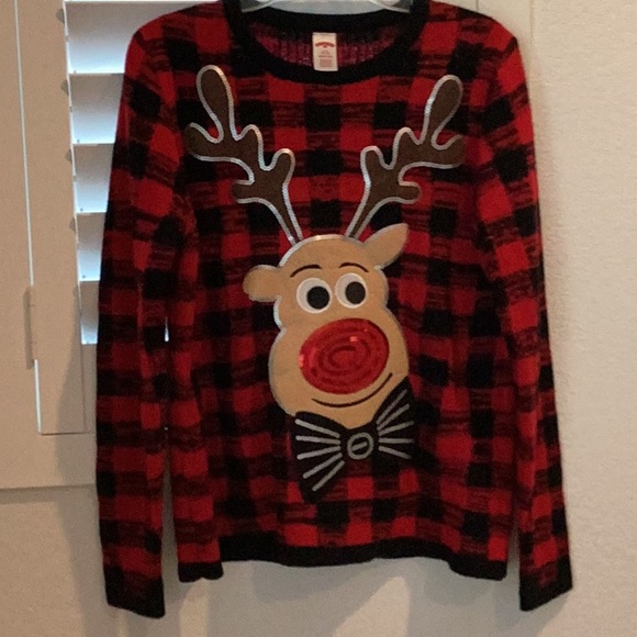 Holiday Time Christmas Sweater, Size 12-14, like new condition. - Picture 7 of 7